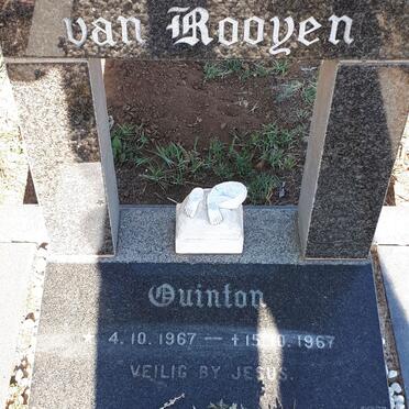 ROOYEN Quinton, van 1967-1967