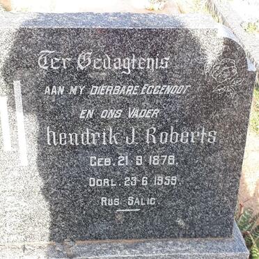 ROBERTS Hendrik J. 1878-1959
