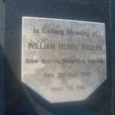 ROGERS William Henry -1952