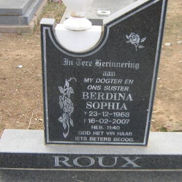 ROUX Berdina Sophia 1968-2007