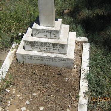 RITCHIE Gordon Henry -1928