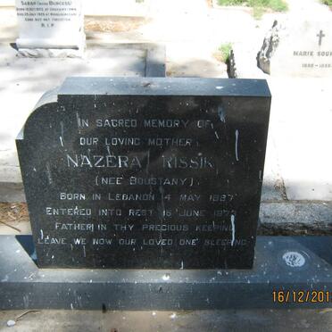 RISSIK Nazera nee BOUSTANY 1887-1973