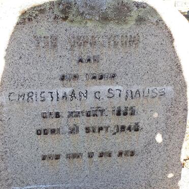 STRAUSS Christiaan C. 1862-1946