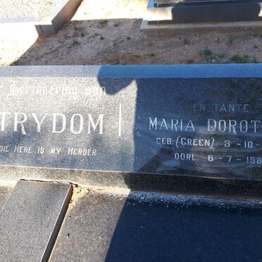 STRYDOM Maria Dorothea nee GREEN 1931-1983