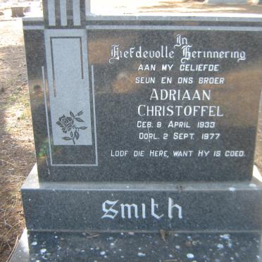 SMITH Adriaan Christoffel 1933-1977