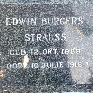 STRAUSS Edwin Burgers 1889-1918