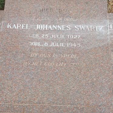 SWARTZ Karel Johannes 1927-1945
