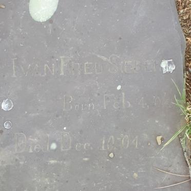 SIEBERT Ivan Fred 1904-1904