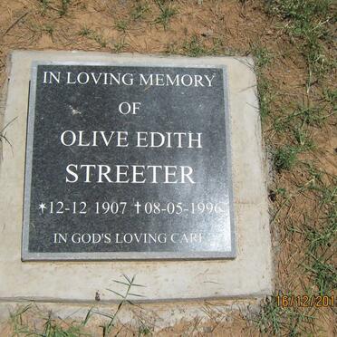 STREETER Olive Edith 1907-1996