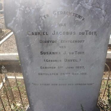 TOIT Gabriel Jacobus, du 1827-1911
