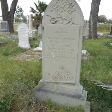 TOIT Minnie, du nee V.D. VYVER 1889-1919