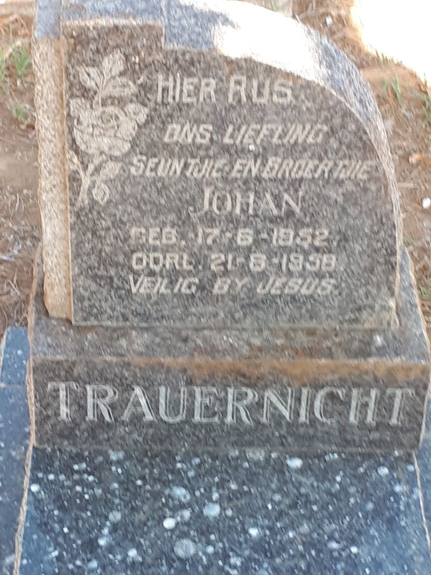 TRAUERNICHT Johan 1952-1958