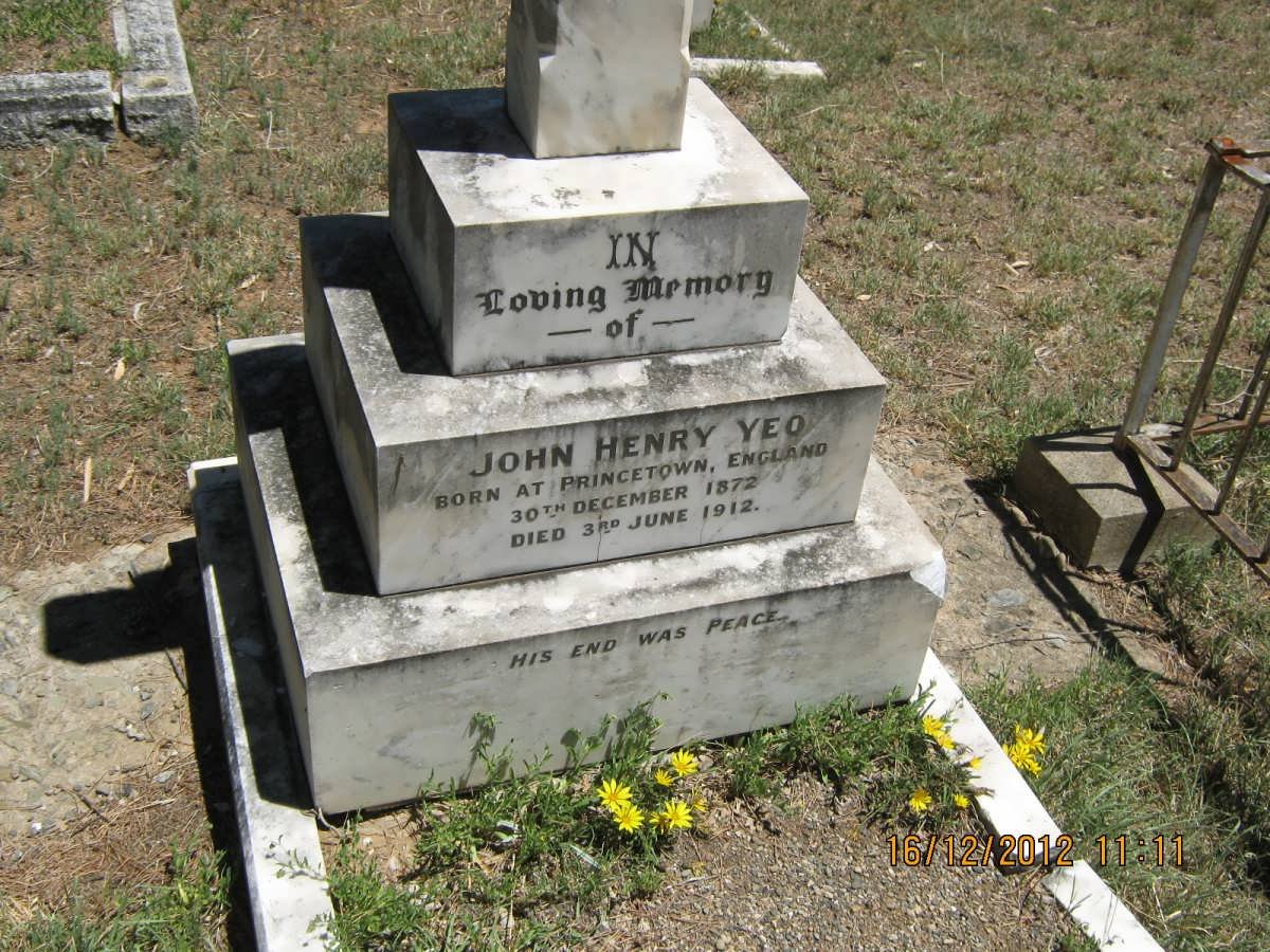 YEO John Henry 1872-1912