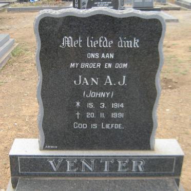 VENTER Jan A.J. 1914-1991