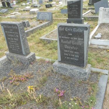 VORSTER Roelof Louis 1880-1943 &amp; Levina C.M. van der Walt DU PLESSIS 1886-1971