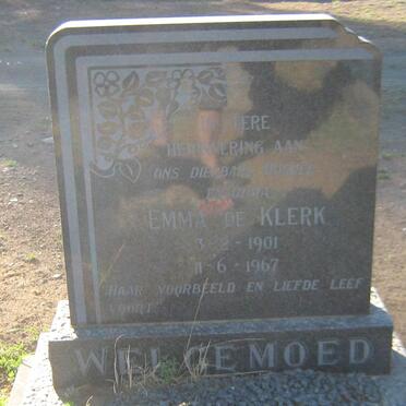 WELGEMOED Emma de Klerk 1901-1967