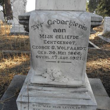WOLFAARDT George S. 1866-1921