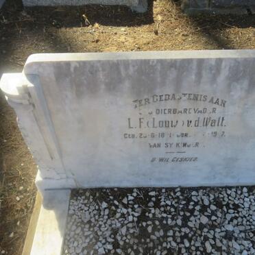 WALT L.F., v.d. 18?1-1957