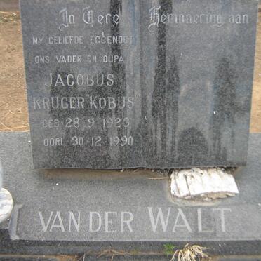 WALT Jacobus Kruger, van der 1923-1990