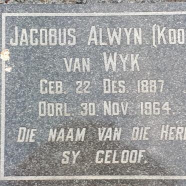 WYK Jacobus Alwyn, van 1887-1964