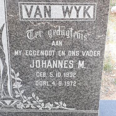 WYK Johannes M., van 1932-1972