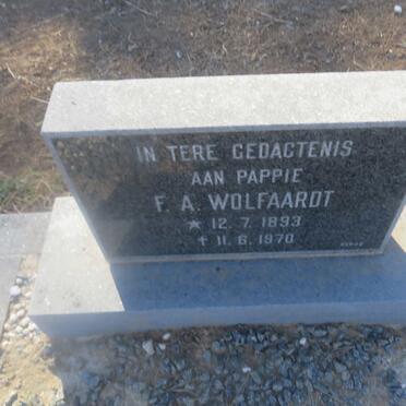WOLFAARDT F.A. 1893-1970