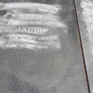 WALT Jacob, van der 1917-1999 &amp; Alma Debora SCHMIDT 1922-2013