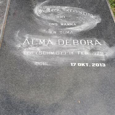 WALT Jacob, van der 1917-1999 &amp; Alma Debora SCHMIDT 1922-2013