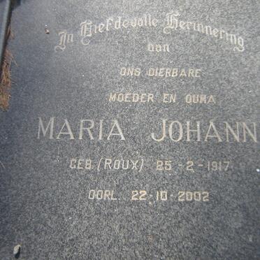 WALT Stefanus Johannes, van der 1912-1991 &amp; Maria Johanna ROUX 1917-2002