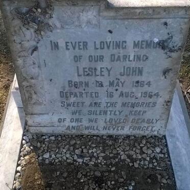 WESTENDORP Lesley John, v. 1964-1964