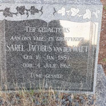 WALT Sarel Jacobus, van der 1887-1962