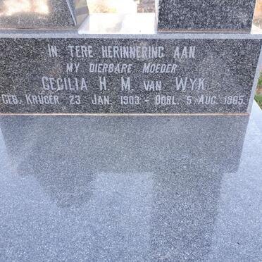 WYK Cecilia H.M., van nee KRUGER 1903-1965