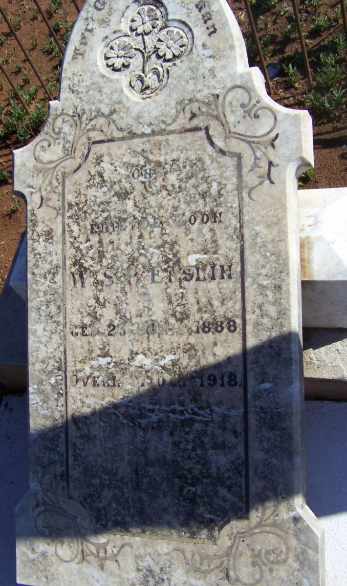 ENSLIN W.S.P. 1888-1918