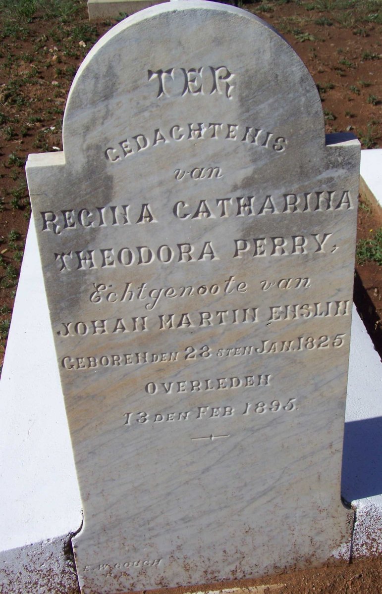 ENSLIN Regina Catharina Theodora Perry 1825-1895