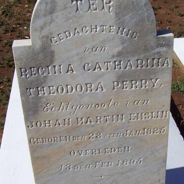 ENSLIN Regina Catharina Theodora Perry 1825-1895