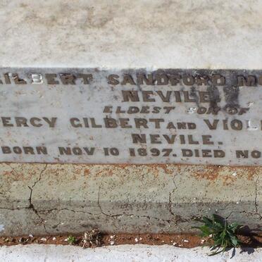 NEVILE Gilbert Sandford Montagu 1897-1897