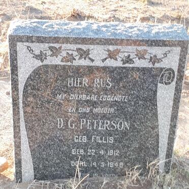 PETERSON D.G. nee FILLIS 1912-1948