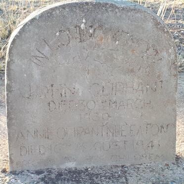 OLIPHANT John -1930 &amp; Annie EATON -1941