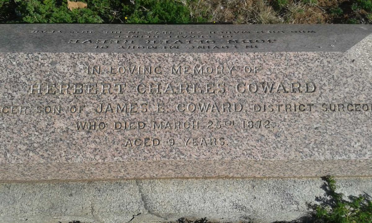 REEVE John Oliver -1872 :: COWARD Herbert Charles -1872