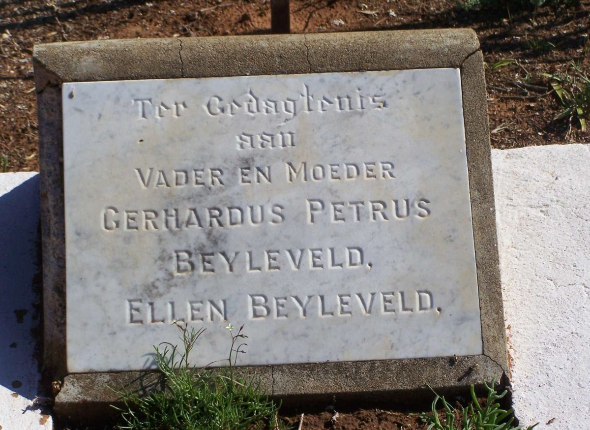 BEYLEVELD Gerhardus Petrus & Ellen