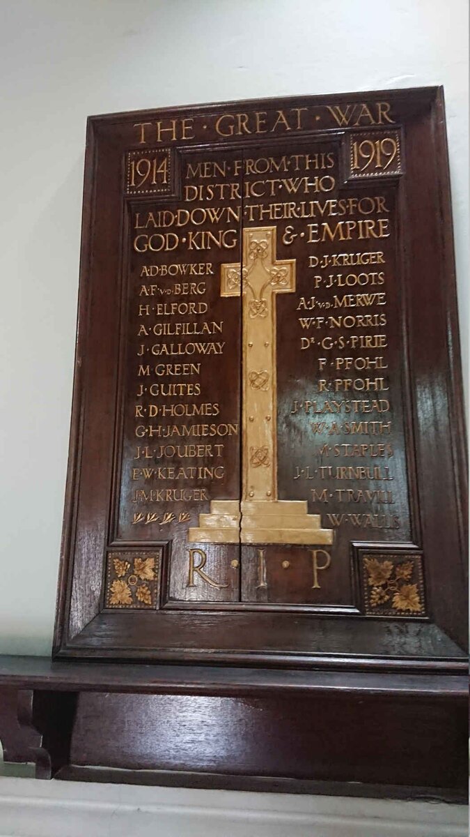 6. Memorial Plaque: The Great War 1914-1919 