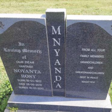 MNYANDA Noyanta Rosy 1922-2010