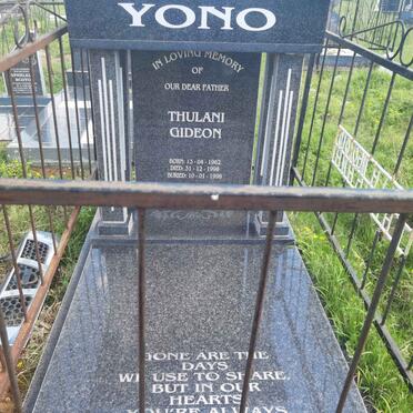 YONO Thulani Gideon 1962-1998