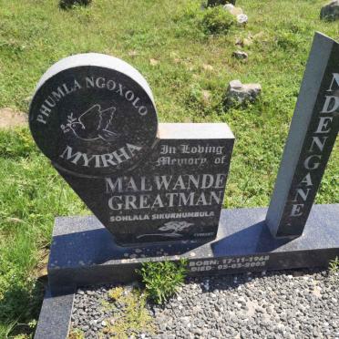 NDENGANE Malwande Greatman 1968-2005