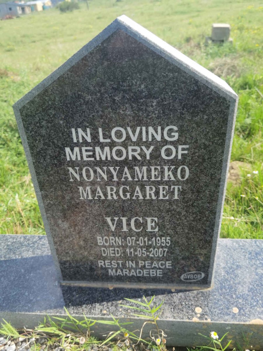VICE Nonyameko Margaret 1955-2007