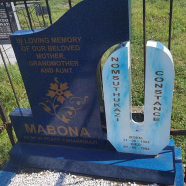 MABONE Nomsuthukazi Constance 1922-1992
