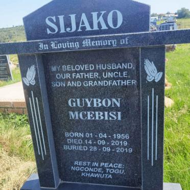 SIJAKO Guybon Mcebisi 1956-2019