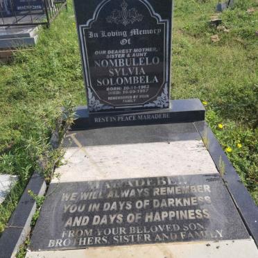 SOLOMBELA Nombulelo Sylvia 1962-1997