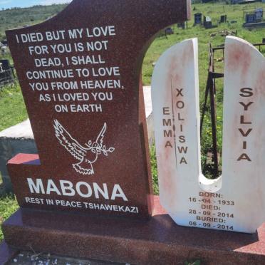 MABONA Emma Xoliswa Sylvia 1933-2014
