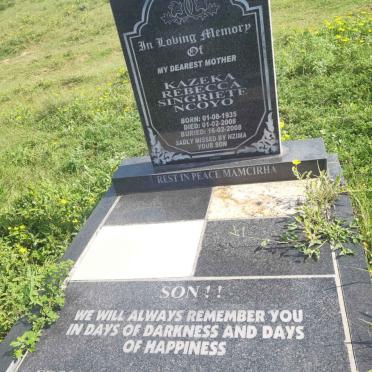 NCOYO Kazeka Rebecca Singriete 1935-2008